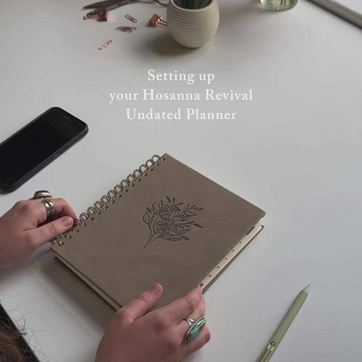 12-Month Undated Planner: Sonora Design, Spiral