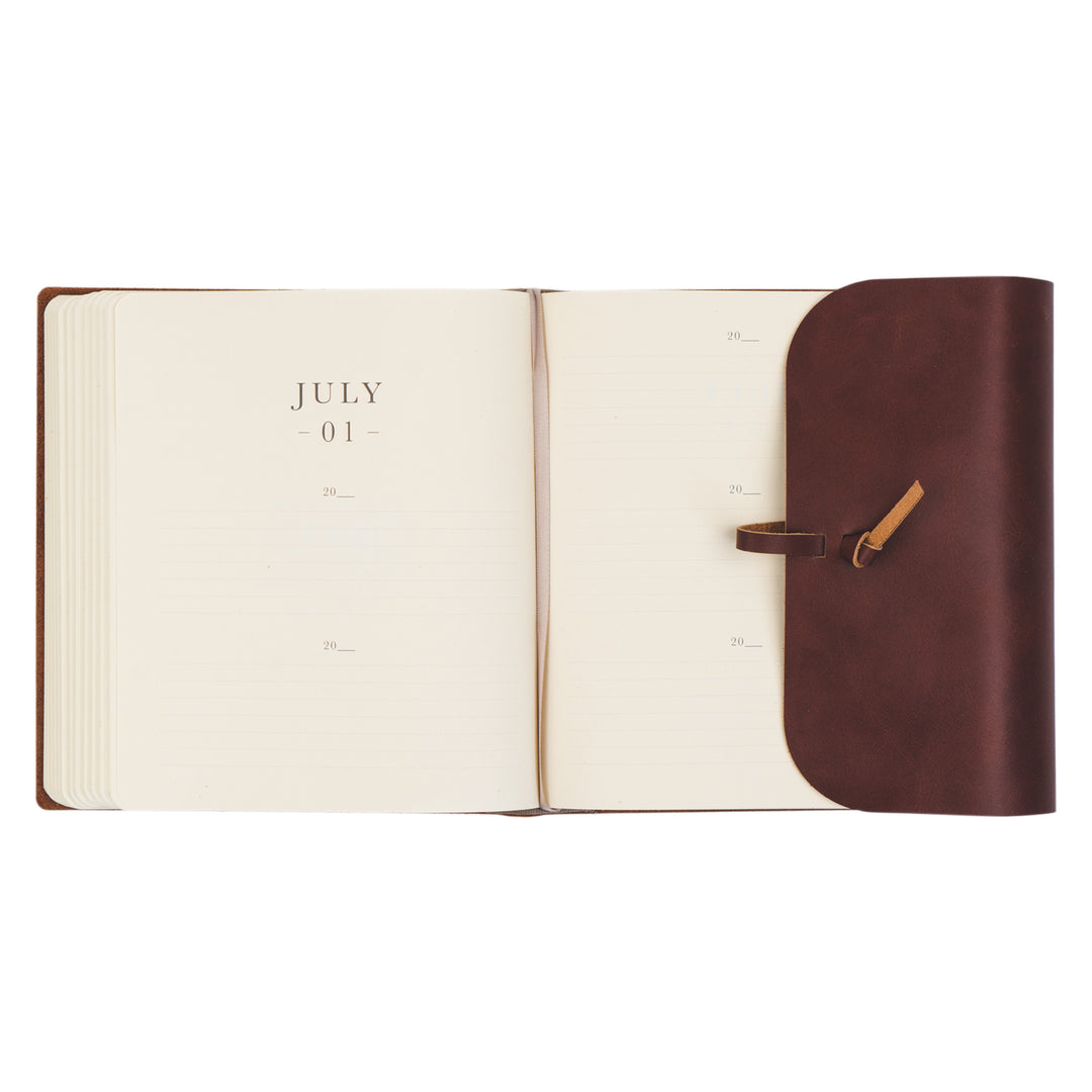 Genuine Leather One Thing I Ask 5-Year Prayer Journal: Luxembourg Theme